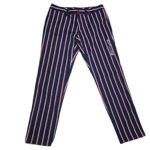 Tommy Hilfiger ankle pants striped stretch slim